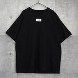 エムエムシックス メゾン マルジェラ ナンバーロゴ Tシャツ ブラック