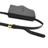 イヴ サンローラン YSLロゴ レザー ショルダーバッグ ブラック