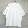 エムエムシックス メゾン マルジェラ ロゴプリント オーバーサイズ Tシャツ ホワイト