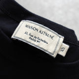 メゾン キツネ カレッジロゴ Tシャツ ブラック