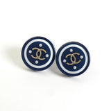 シャネル ココマーク パール サークル ピアス ネイビー レディース