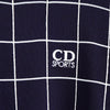 クリスチャン ディオール CDロゴ 半袖ポロニット ネイビー レディース