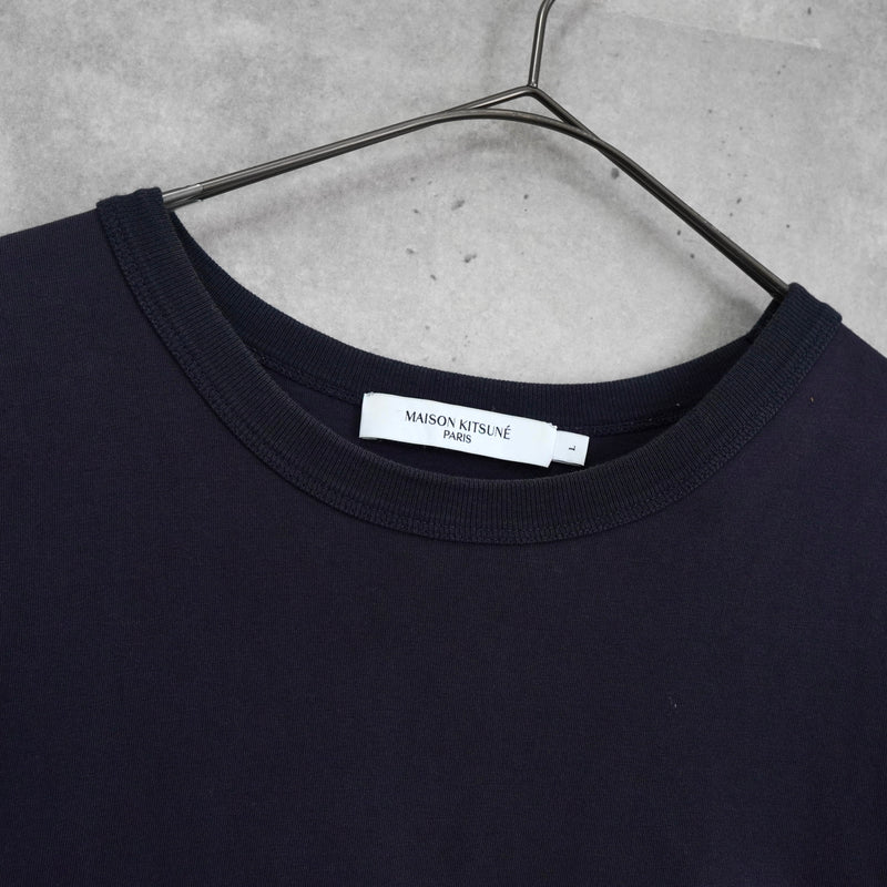 メゾン キツネ チラックスフォックス Tシャツ ネイビー