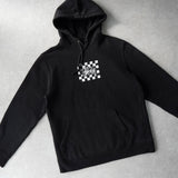 ステューシー チェッカーロゴ パーカー フーディー ブラック