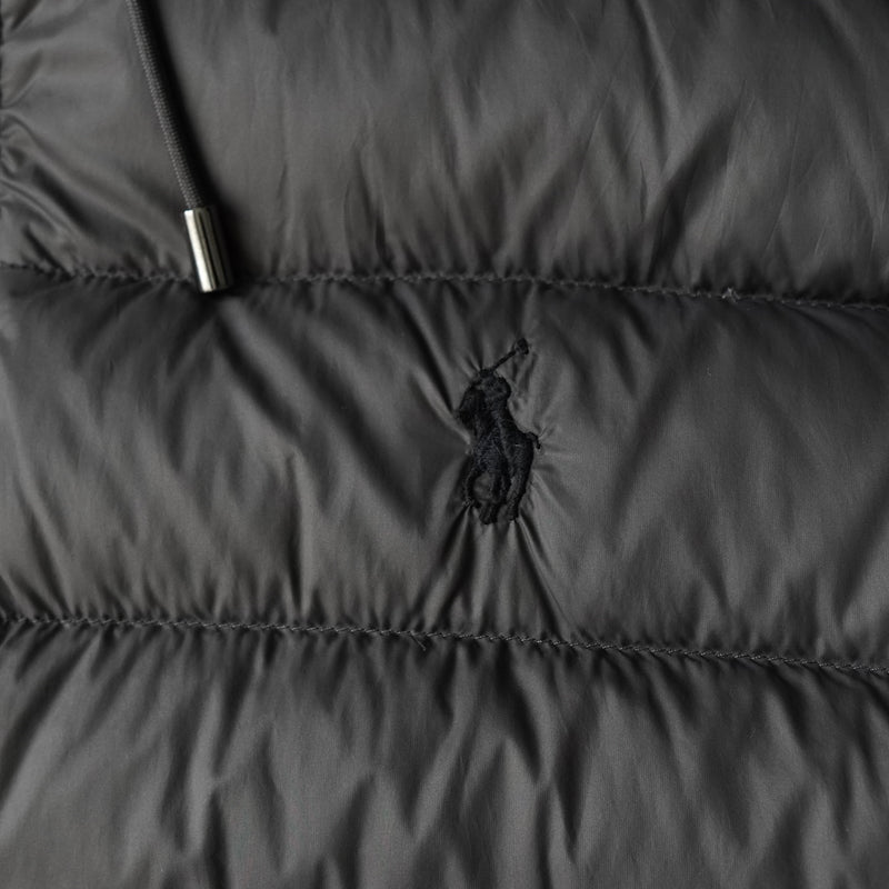 ポロ ラルフローレン ポニーロゴ ダウンジャケット グレー