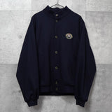 バーバリーヴィンテージ ホースロゴ エンブレム ストライプ柄裏地 ウール ブルゾン ネイビー メンズ