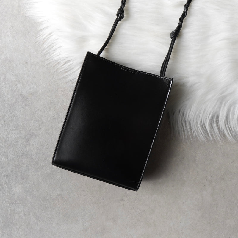 ジルサンダー タングル スモール レザー ショルダーバッグ ブラック