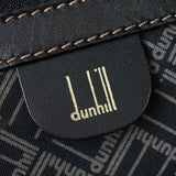 Dunhill Leather 2-Way Boston Bag in Black