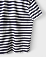 アミパリ アミ パリス ハートロゴ ボーダー Tシャツ ブラック ホワイト S メンズ レディース