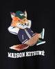 メゾン キツネ チラックスフォックス Tシャツ ブラック XS メンズ レディース