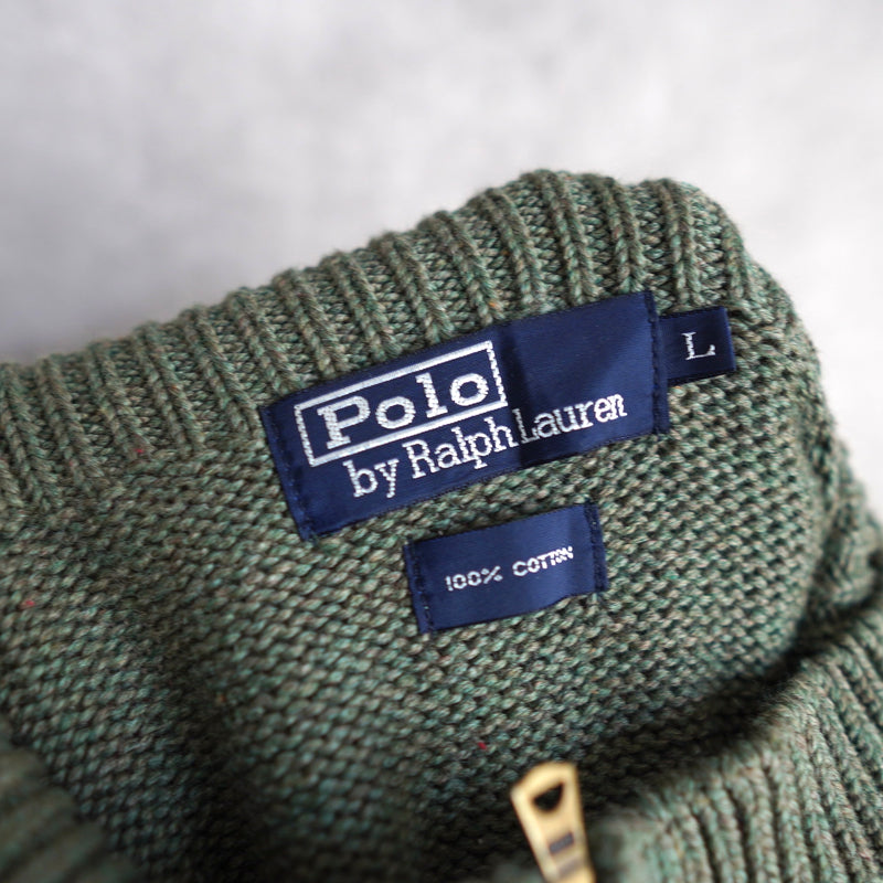 Logo Embroidery Half-zip Sweater