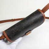 セリーヌ ミニ ブザス トリオンフ PVC / レザー ショルダーバッグ ブラック / ブラウン