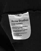アクネ ストゥディオズ 反転ロゴ Tシャツ ブラック M メンズ