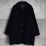 バーバリー ヴィンテージ カシミヤ混紡 ウールコート ブラック