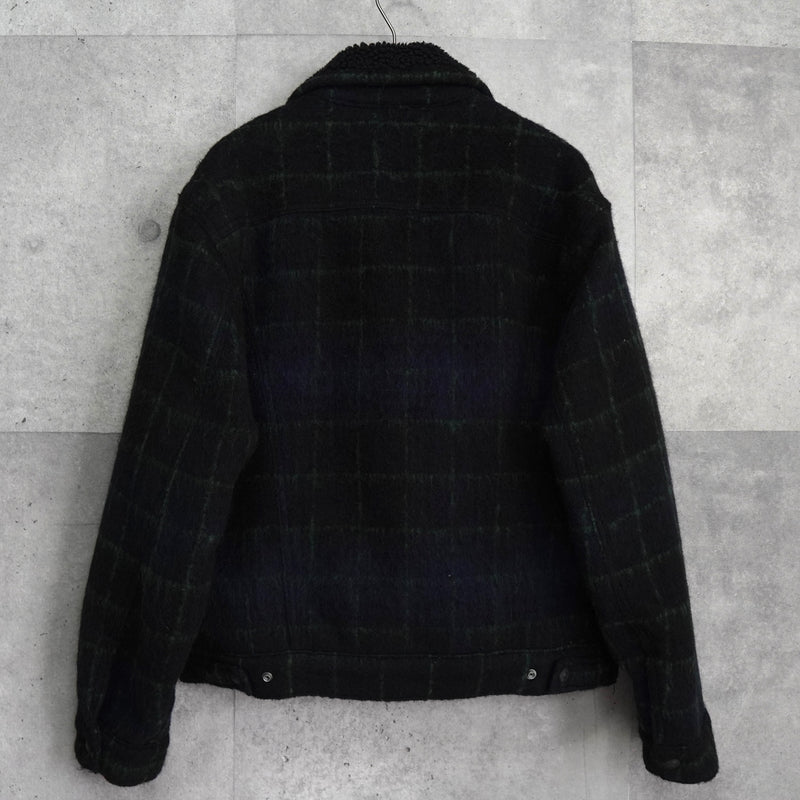 リーバイス チェック柄 ボア裏地 ウールジャケット ブラック / グリーン タグ付き未使用品