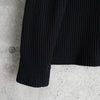 ステューシー Big Thermal Zip Shirt ワンポイントロゴ フルジップ サーマル ブラック メンズ