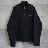 Logo Embroidery Zip-up Cotton Jacket