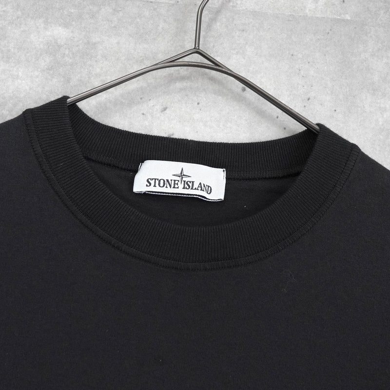 ストーンアイランド コンパスロゴパッチ Tシャツ ブラック