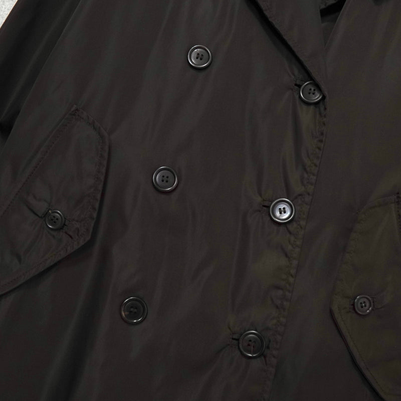 プラダ ナイロン トレンチコート ブラウン