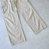 カーハート ロゴ カーゴパンツ ベージュ