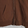 アベイシングエイプ (B)APE SOUNDS LOGO ZIP HOODIE プリント パーカー ブラウン