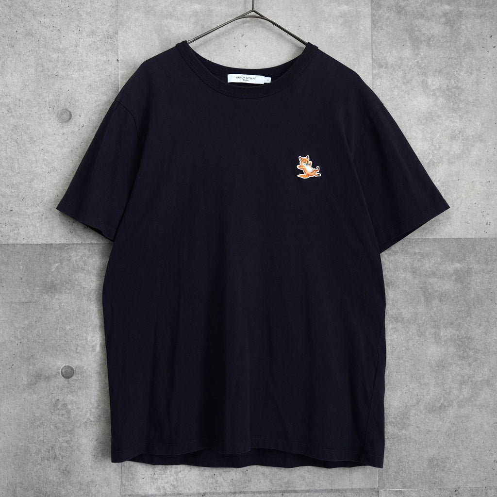 メゾン キツネ チラックスフォックス Tシャツ ネイビー