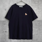 メゾン キツネ チラックスフォックス Tシャツ ネイビー