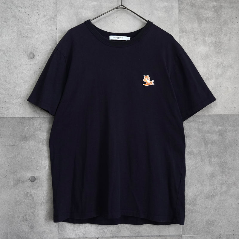 メゾン キツネ チラックスフォックス Tシャツ ネイビー