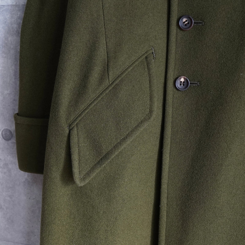 ワイズ レッド レーベル ダブルブレスト ウールコート カーキ