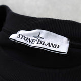 ストーン アイランド ガーメントダイ スウェット ブラック メンズ