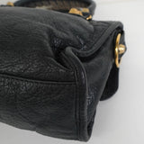 バレンシアガ ジャイアンドミニシティ レザー 2way ハンドバッグ ショルダーバッグ ブラック / グレー