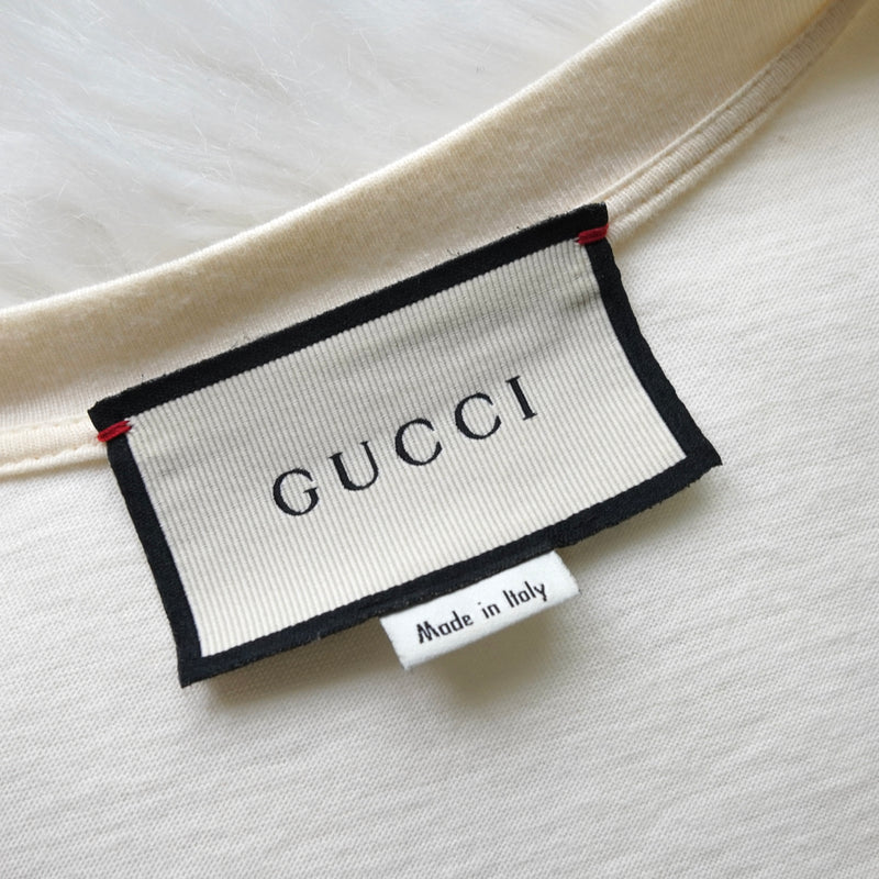 Gucci 象牙色经典徽标 T 恤
