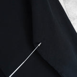 ストーンアイランド コンパスバッジ 胸ポケット ガーメントダイ スウェット ブラック メンズ