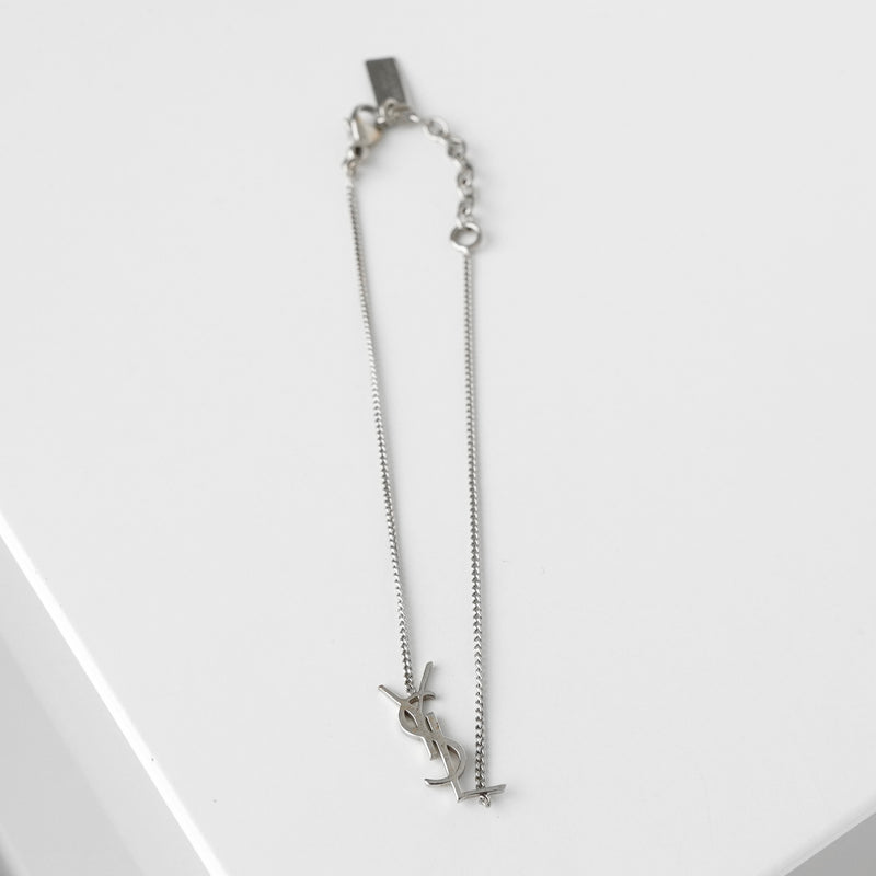 サンローラン YSLロゴ シルバー ブレスレット 箱付き