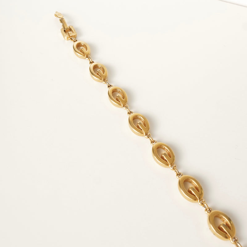 ジバンシィ ヴィンテージ Gロゴ ブレスレット GP ゴールド