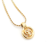 クリスチャン ディオール CDロゴ サークル ネックレス GP レディース