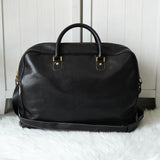 Dunhill Leather 2-Way Boston Bag in Black