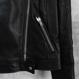 プラダ ダブル レザージャケット レディース ブラック