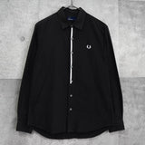フレッドペリー ロゴ 長袖シャツ ブラック