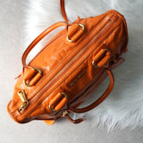 ミュウミュウ レザー 2way ハンドバッグ ショルダーバッグ オレンジ