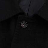 ジバンシィ 4Gロゴ カシミヤ ステンカラーコート ブラック