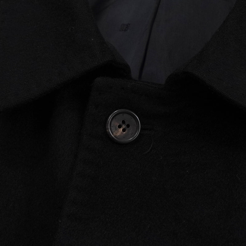 ジバンシィ 4Gロゴ カシミヤ ステンカラーコート ブラック