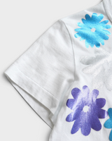 トリコ コム デ ギャルソン フラワープリント Tシャツ ホワイト S レディース