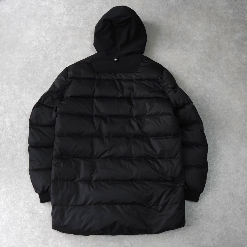 アクネ ストゥディオズ フーデッド ダウンコート ダウンジャケット ブラック