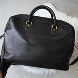 Dunhill Leather 2-Way Boston Bag in Black
