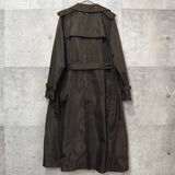 プラダ ナイロン トレンチコート ブラウン