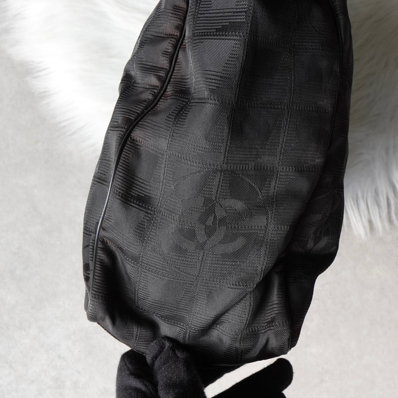 シャネル ニュートラベルライン GM トートバッグ ブラック 7桁6番台