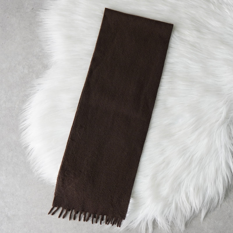 プラダ ロゴ カシミヤ マフラー ブラウン