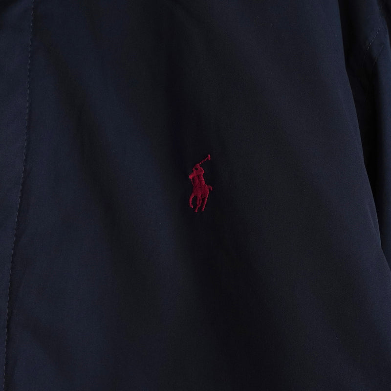 ポロ ラルフローレン ポニーロゴ フリース裏地 中綿 ブルゾン ネイビー
