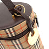 バーバリー ノバチェック キャンバス / レザー バニティバッグ ベージュ レディース